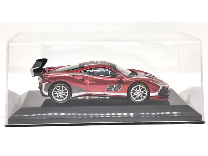 2020 FERRARI 488 CHALLENGE EVO #28 RED 1/43 DIECAST MODEL CAR BBURAGO 36309
