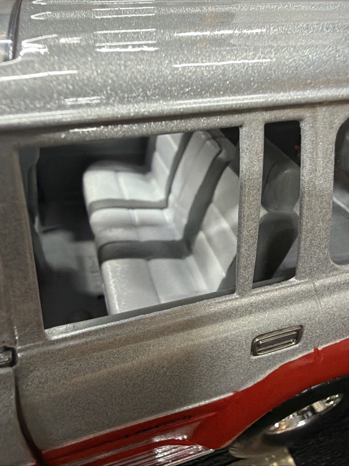 Road Tough 1992 Toyota Land Cruiser 1:18 Die-cast Metal Silver 4×4 No Box-J1/446