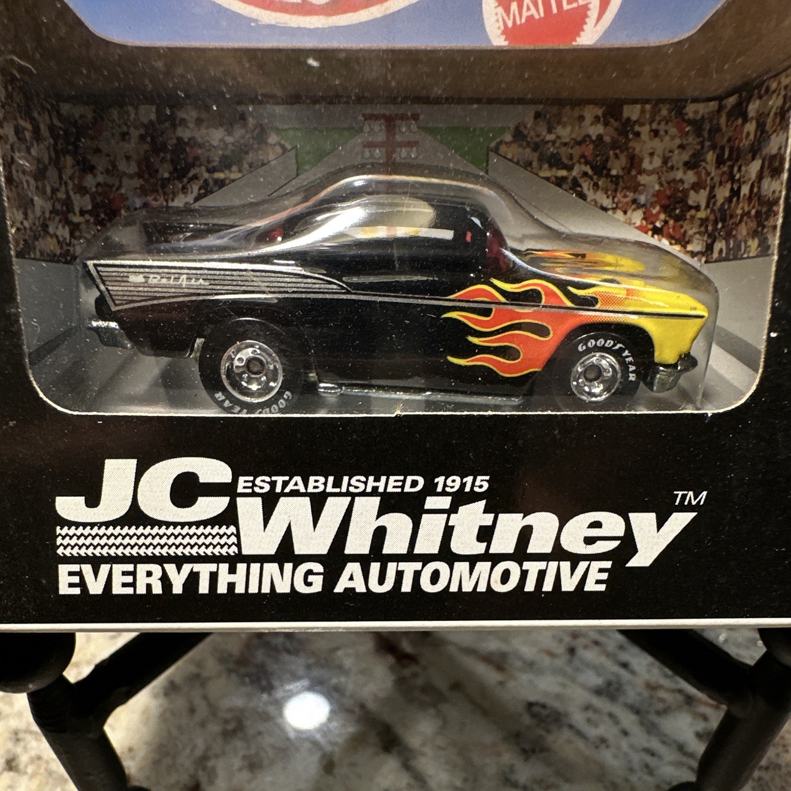 Hot Wheels Special Edition JC Whitney 1957 Chevy Bel Air Black/Yellow 1:64