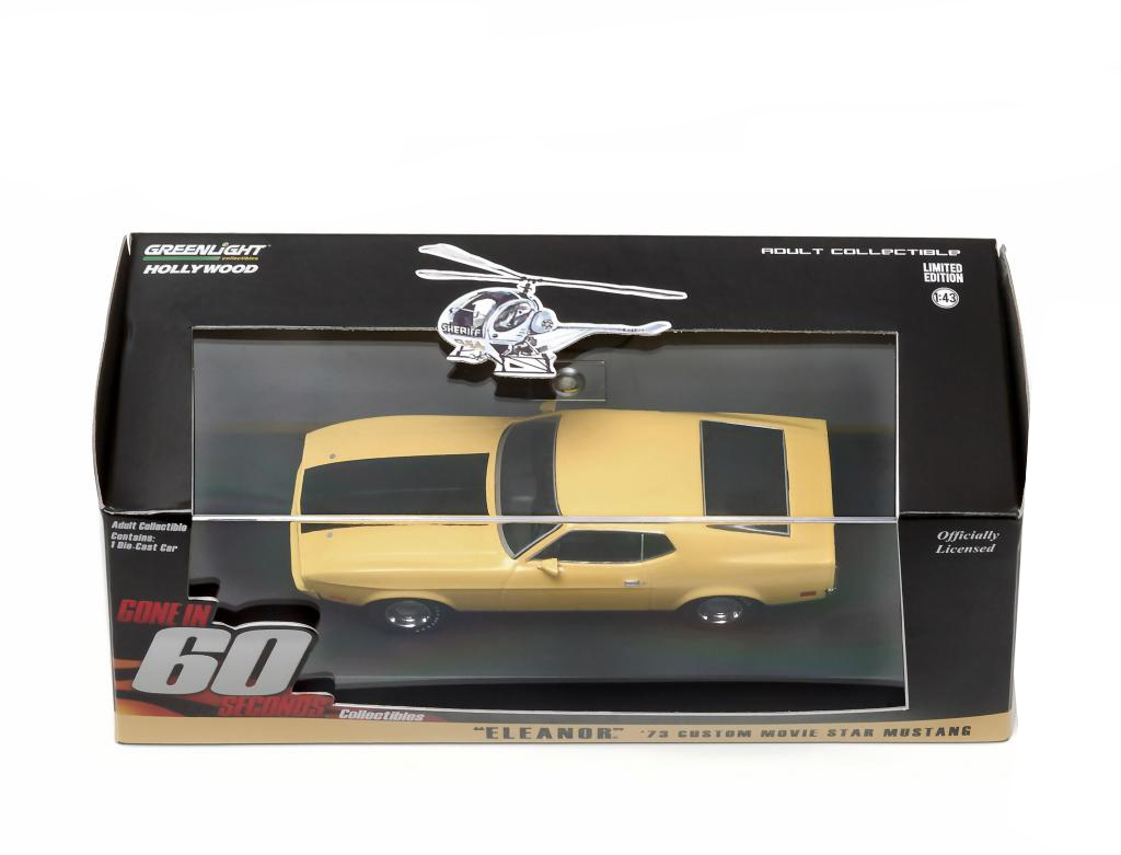 1973 FORD MUSTANG MACH 1 ELEANOR GONE IN 60 SIXTY SECONDS 1/43 GREENLIGHT 86412