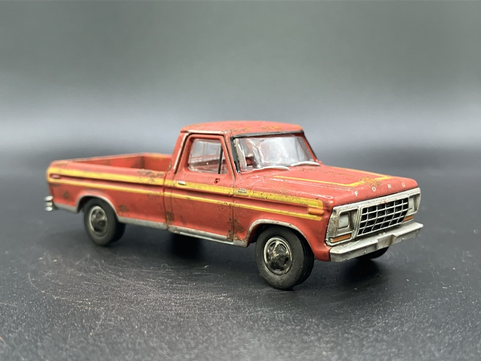 1978 Ford F-150 Ranger Truck Weathered Rusty Barn Find 1/64 Diecast Custom