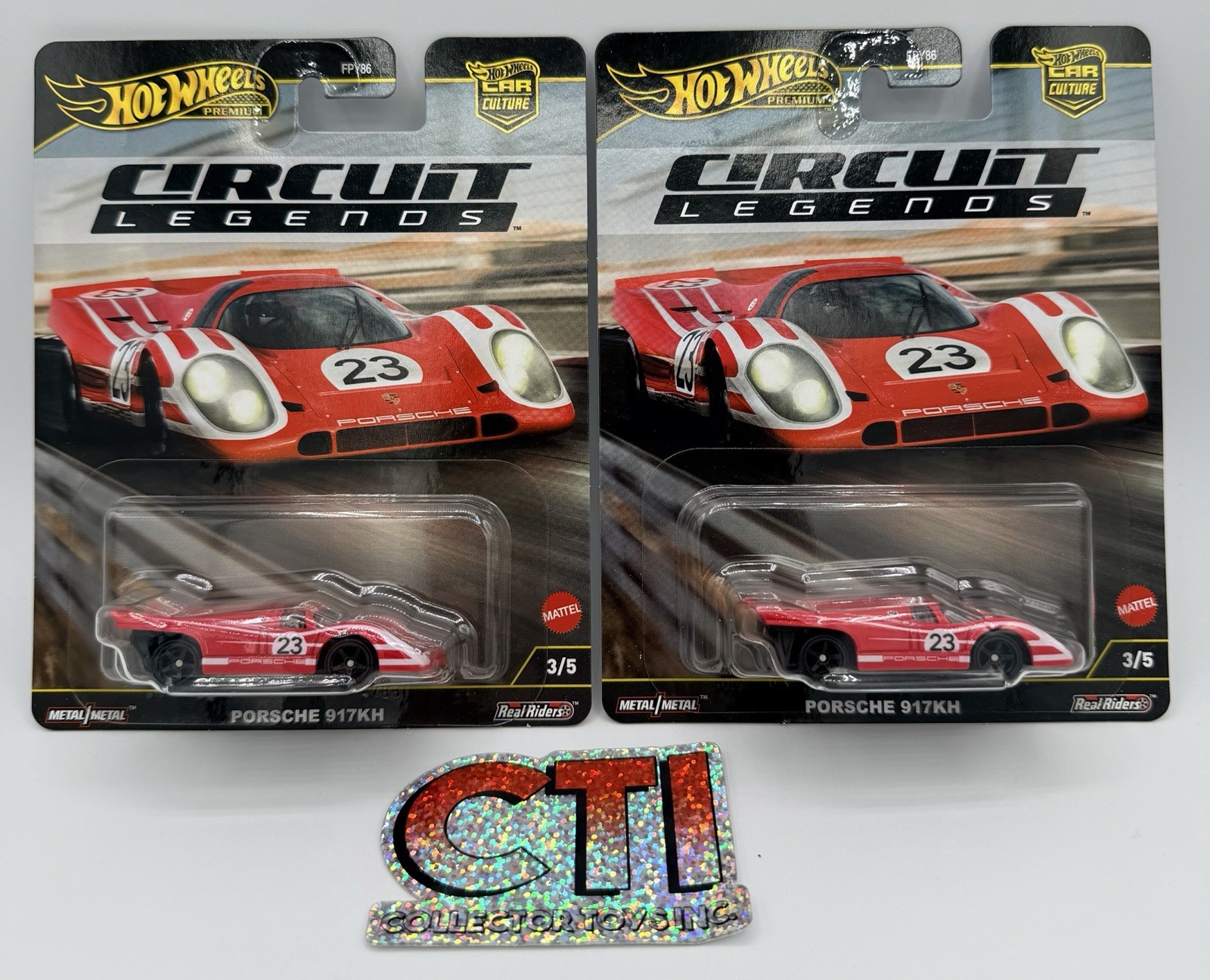 2025 MATTEL HOT WHEELS PREMIUM CAR CULTURE CIRCUIT LEGEND PORSCHE 917KH LOT OF 2