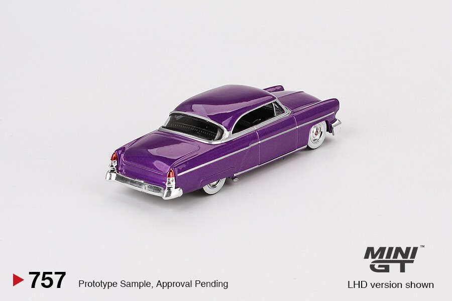 Mini GT 1:64 Lincoln Capri Hot Rod 1954 Purple Metallic Diecast Car MGT00757