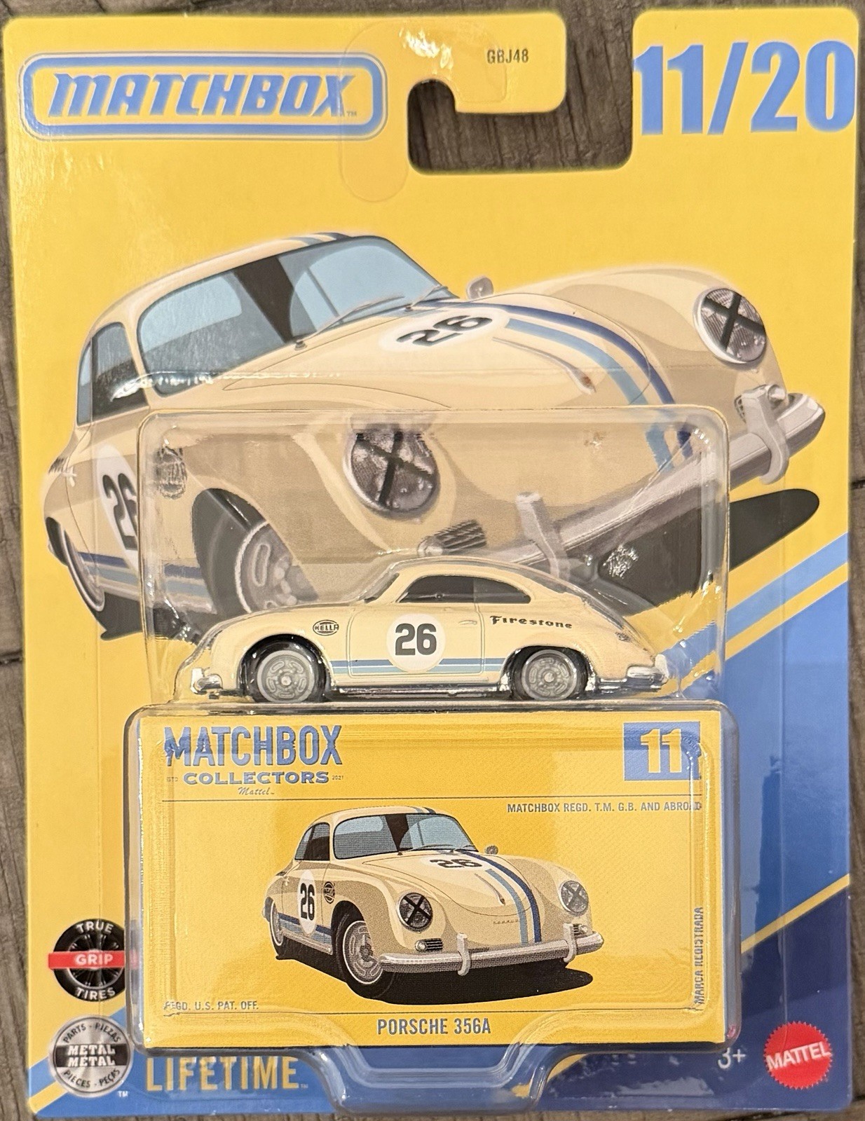 Matchbox Premium 2026 Collectors Porsche 356A #11/20 Off White Firestone Hella