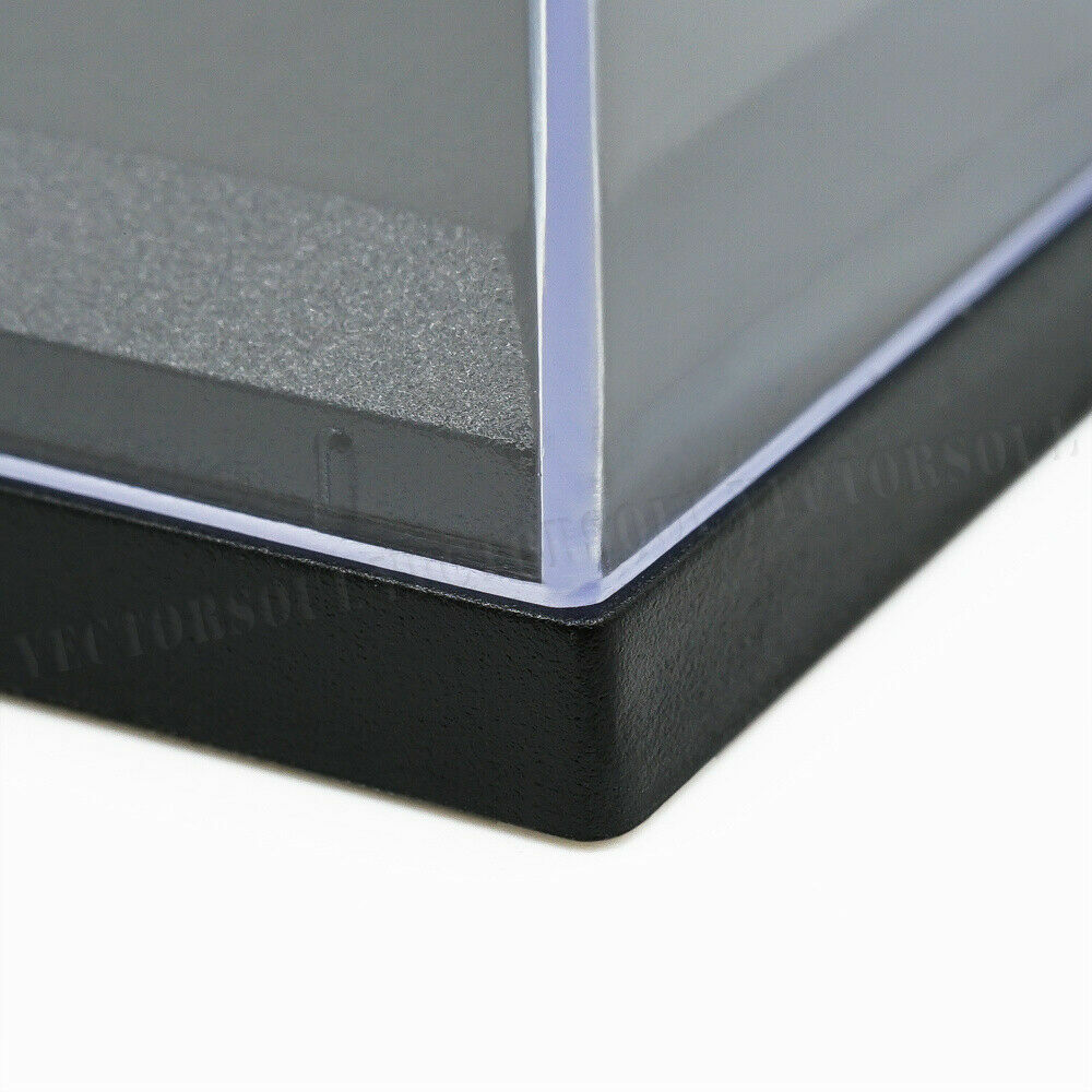 Small Clear UV Acrylic Plastic Display Box Case Dustproof Protection Toy Decor