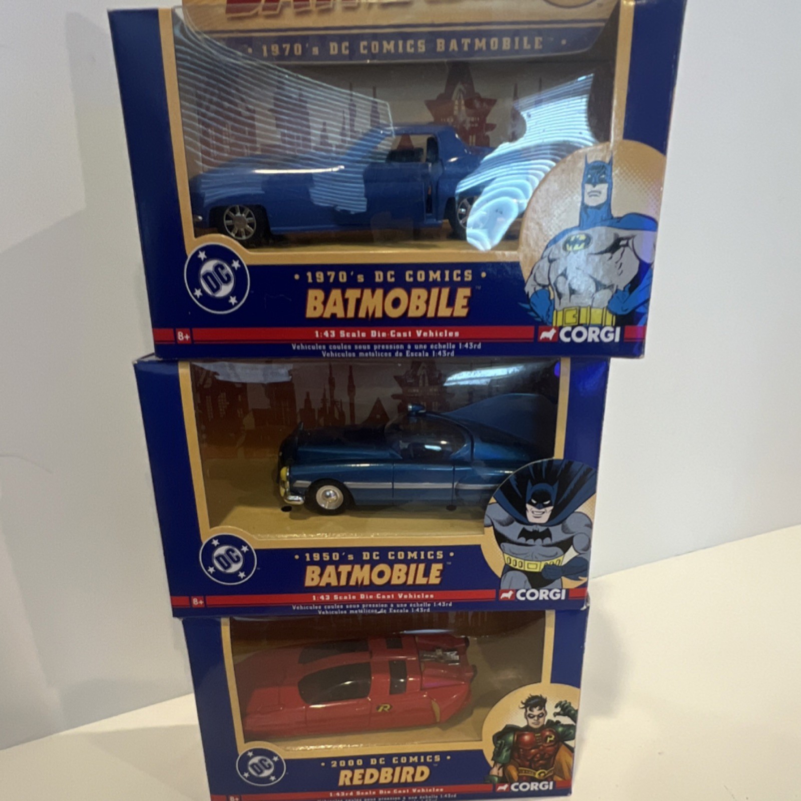 Corgi Batman DC Comics Batmobile 1:43 Diecast Car Multicolor Unopened Box