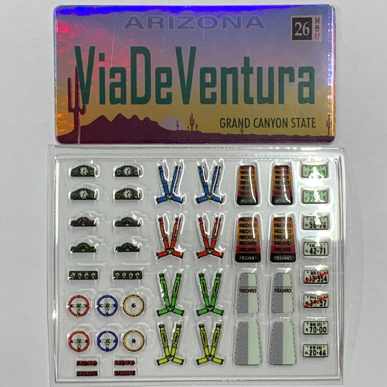 Interior Details 1/64 UNIVERSAL STICKER FOR HOT WHEELS Diecast