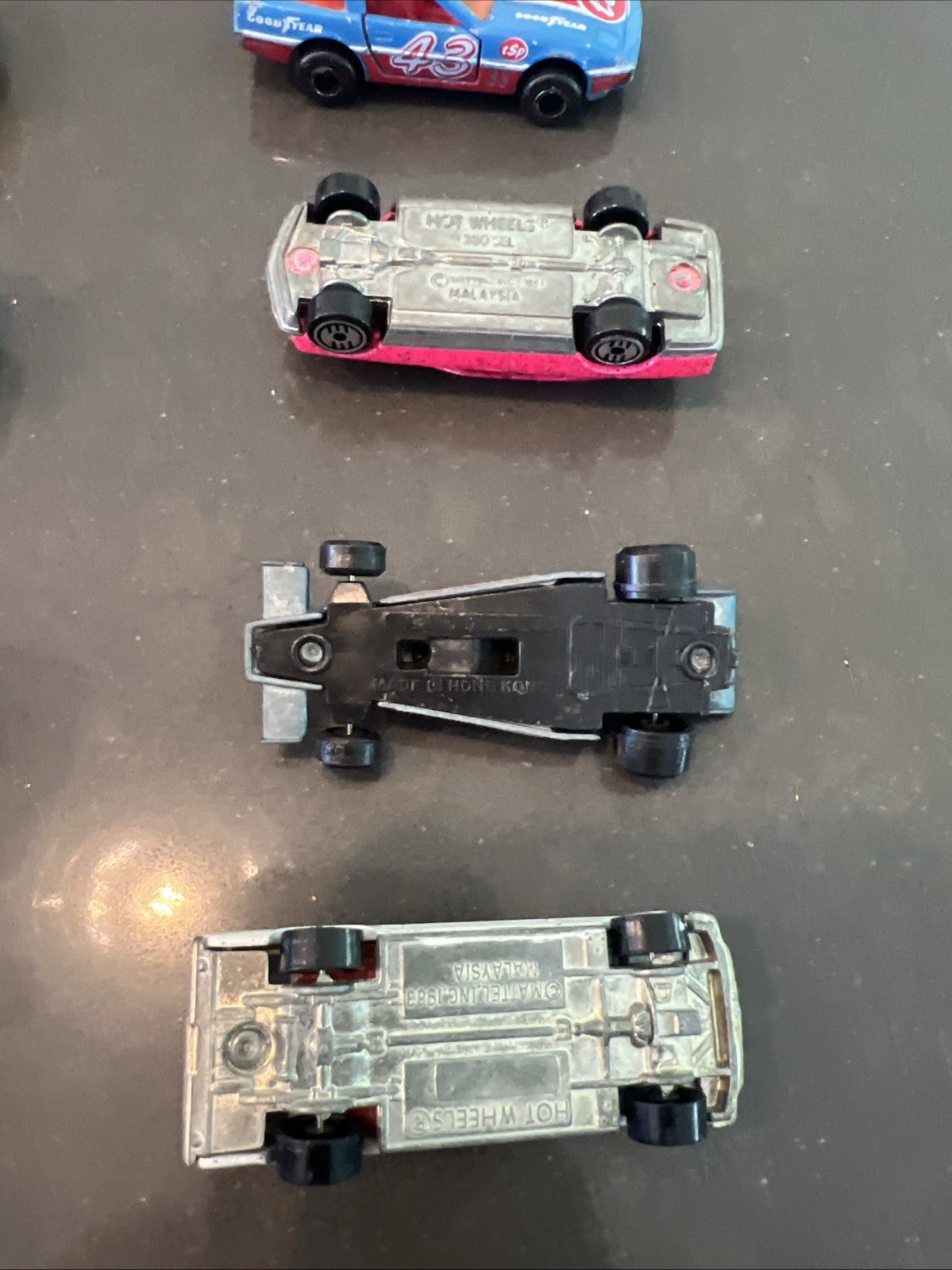 Lot Of 24 Diecast & Plastic Vintage Cars Trucks Mixed Brands See Description