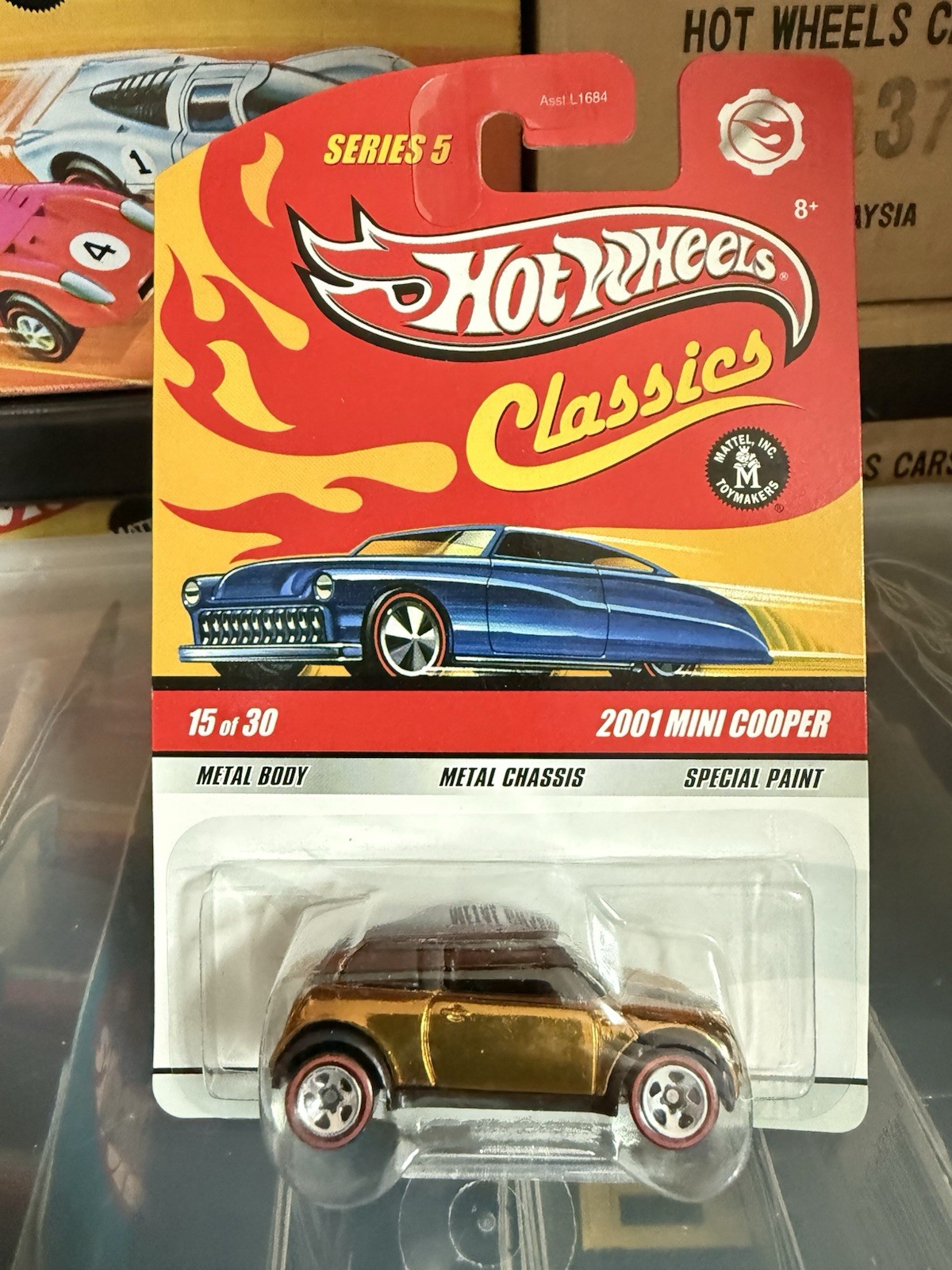 Hot Wheels Classics Series 5 2001 Mini Cooper, Gold, BP