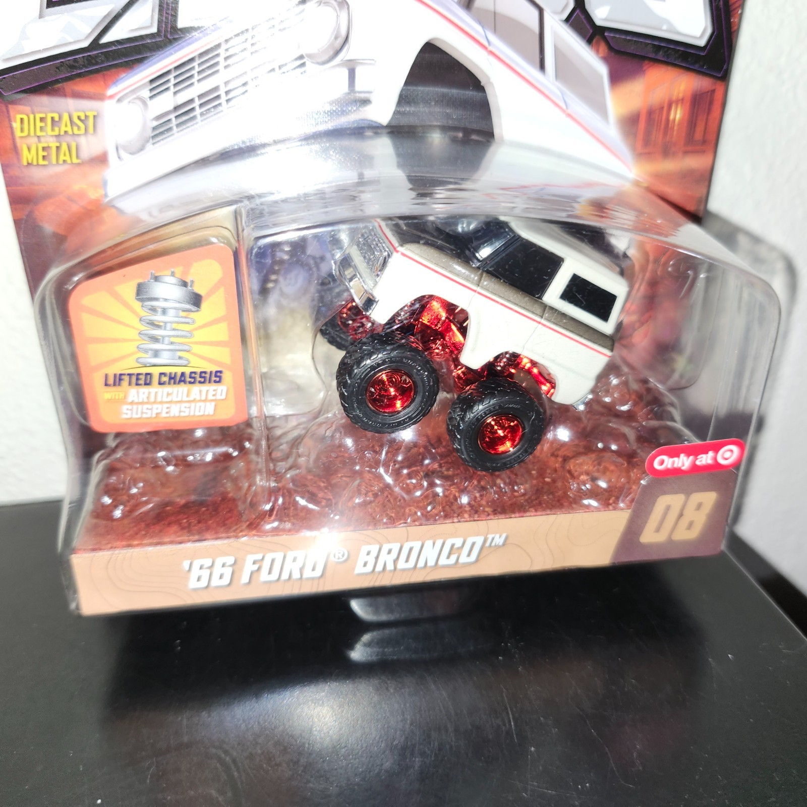 2026 Car Tuned Lifted 66 Ford Bronco RED BOTTOM RB Chase – Target Exclusive