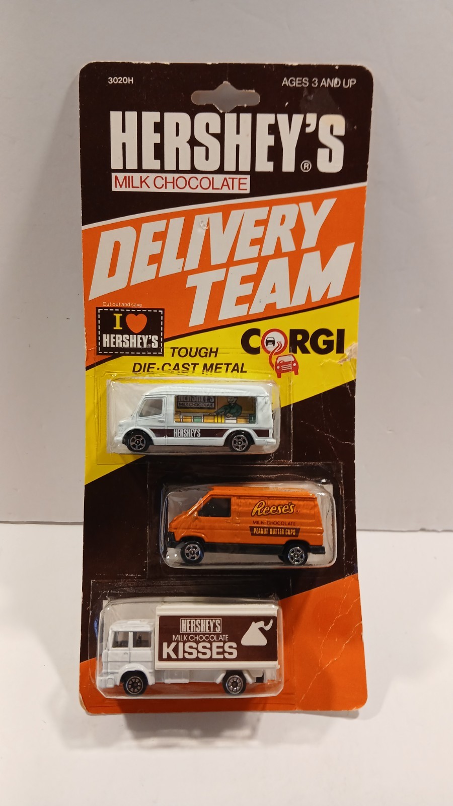 Corgi Hershey’s Milk Chocolate Delivery Team Set of 3 Kisses Reese’s Truck