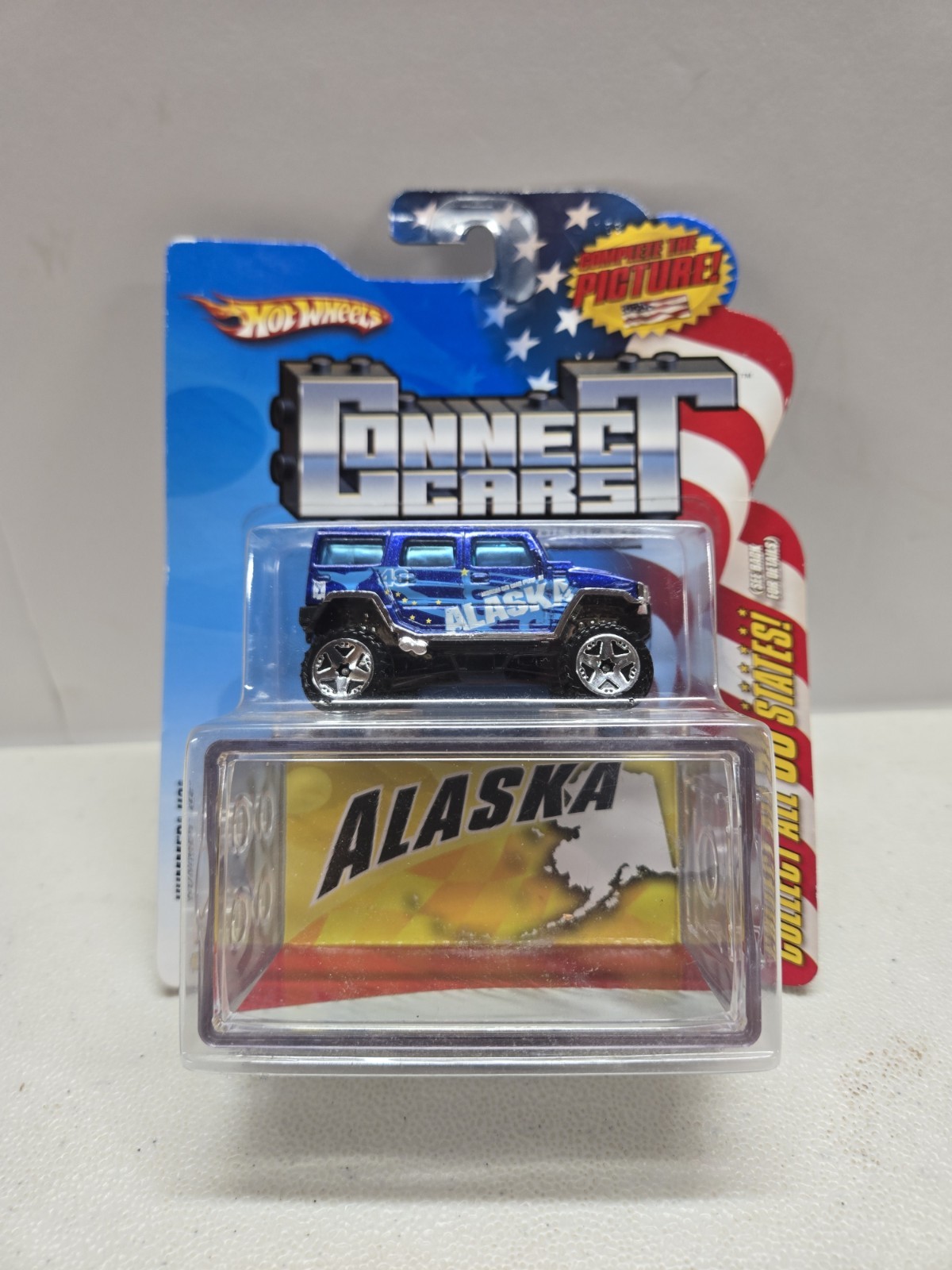 2008 Hot Wheels Connect Cars 50 States Alaska Hummer H2 Diecast Truck #49