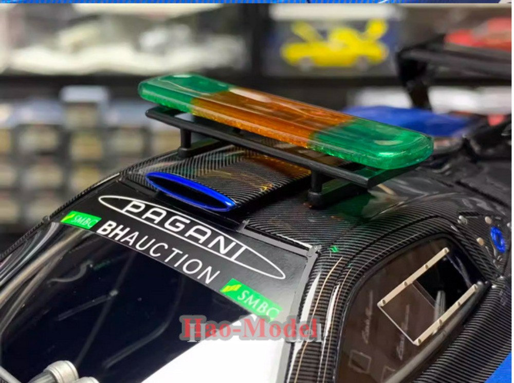 HH 1/18 Pagani Zonda R Safety Model Car painting Resin Diecast Gifts Blue carbon