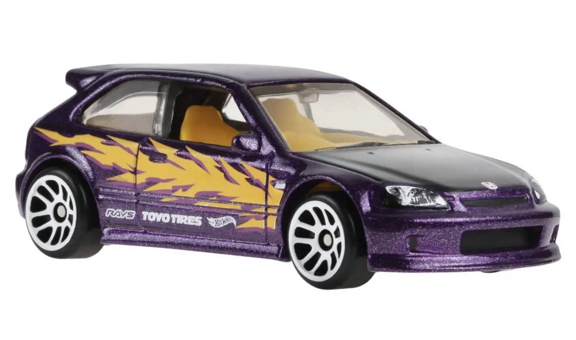 HOT WHEELS 1999 HONDA CIVIC TYPE R EK9 COMPACT KINGS SILVER SERIES