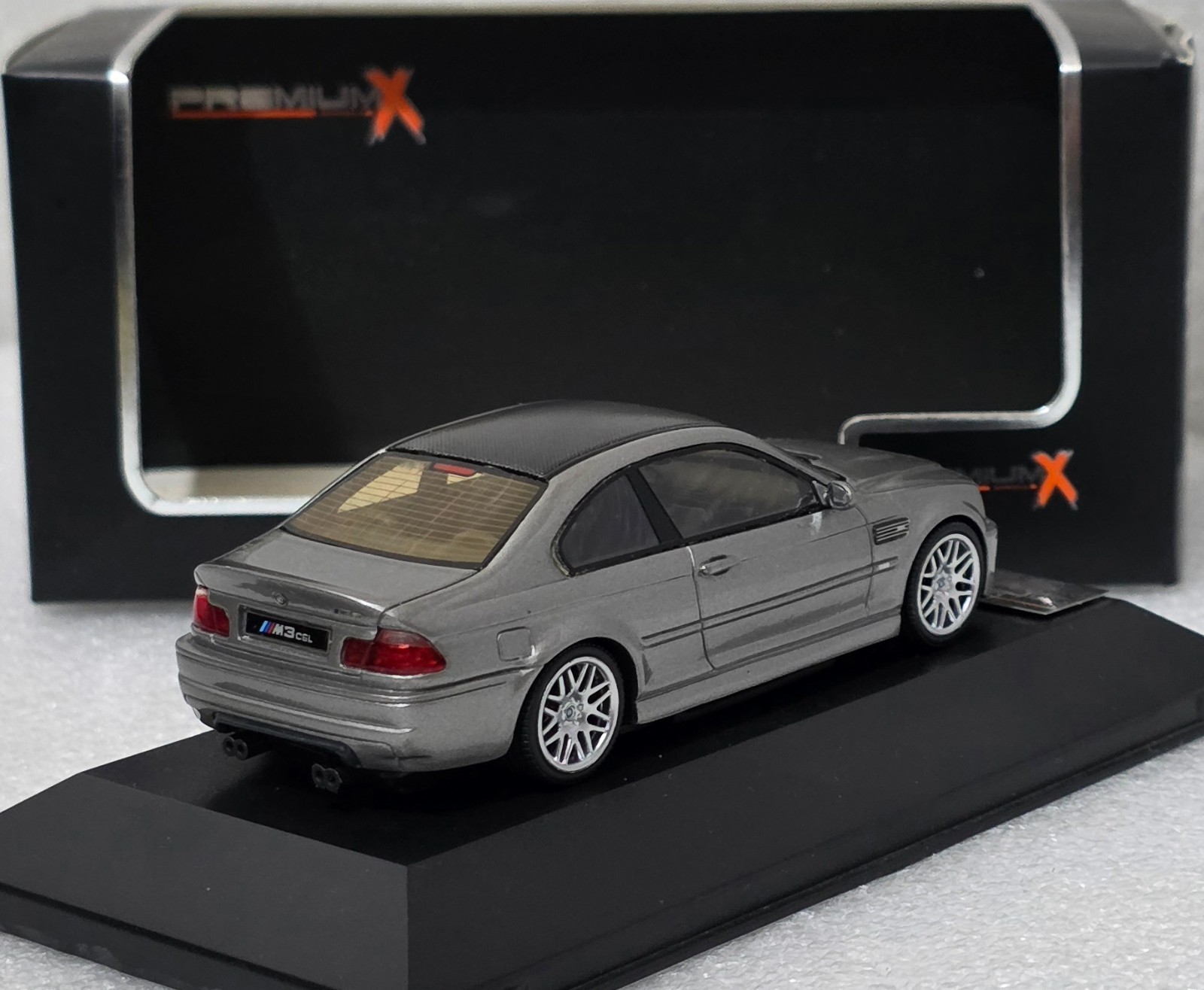 BMW M3 (e46) CSL 2003 Steel Grey Met 1:43 Premium-X IXO PRD0027 EXTREMELY RARE!!