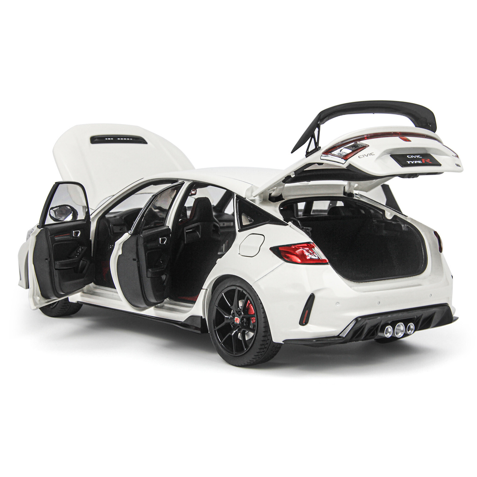 1/18 Scale Paudi Honda Civic Type-R FL5 Car Diecast Model 2023 Collect Gifts