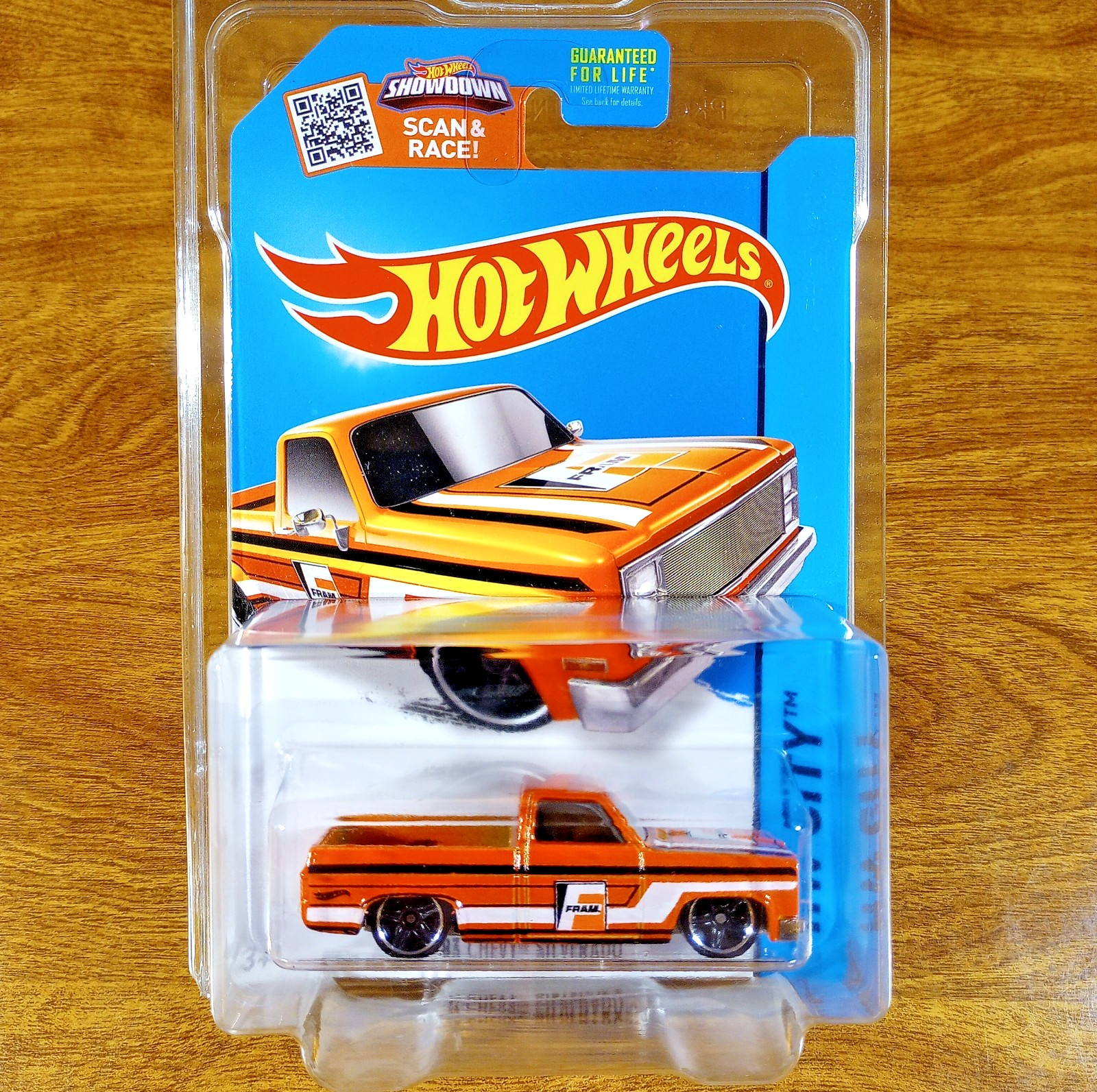 Hot Wheels HW City Performance 016/250 Fram ’83 Chevy Silverado Orange 2015