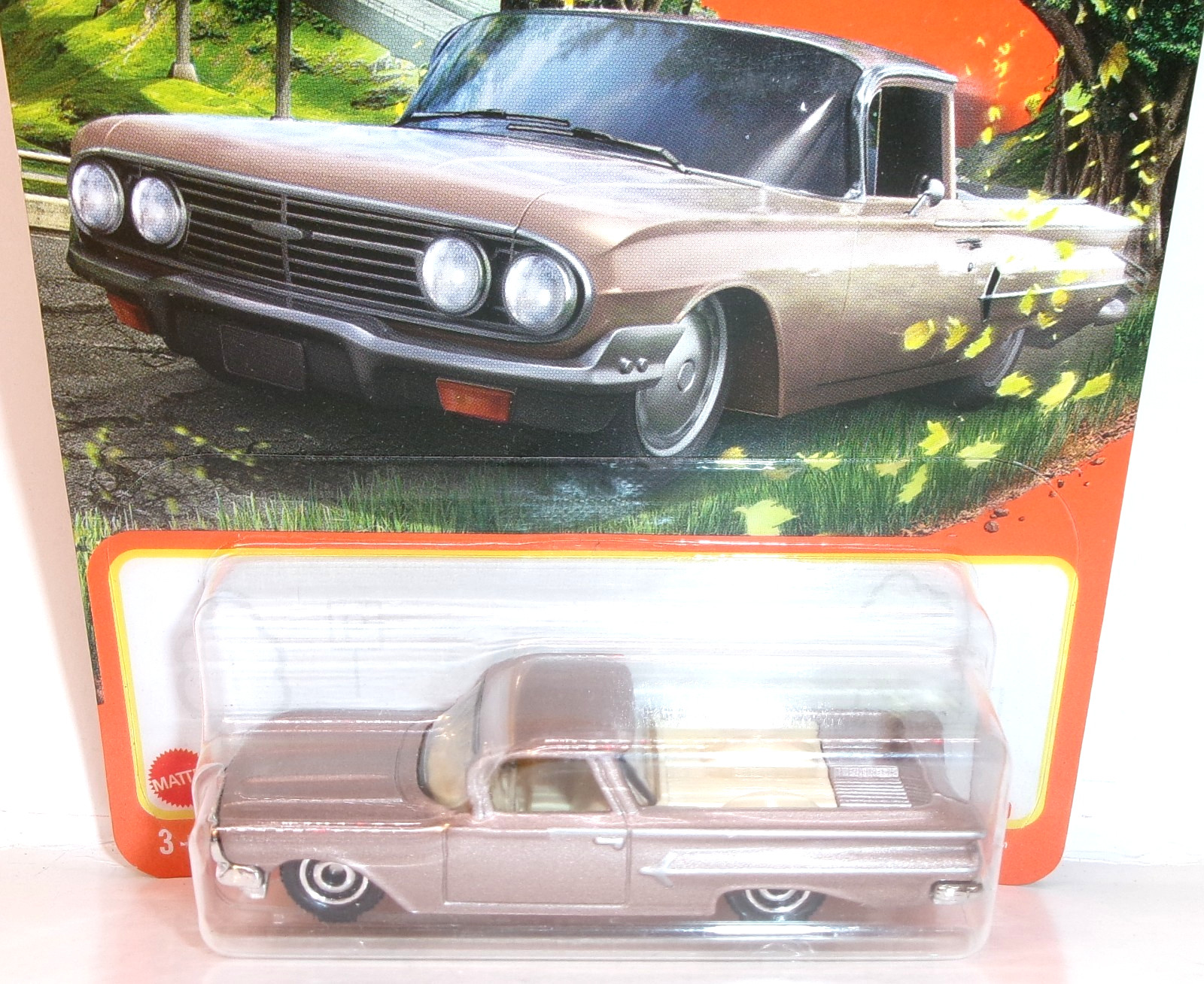 2022 MATCHBOX 1:64 MBX HIGHWAY 33/100 PINK (MAUVE) 1960 CHEVY EL CAMINO
