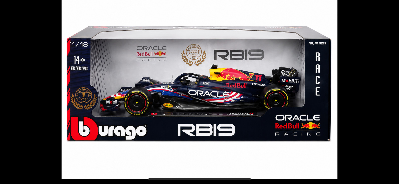 Burago 1:18 Formula One Max Verstappen Perez Hamilton Leclerc Red bull You Pick