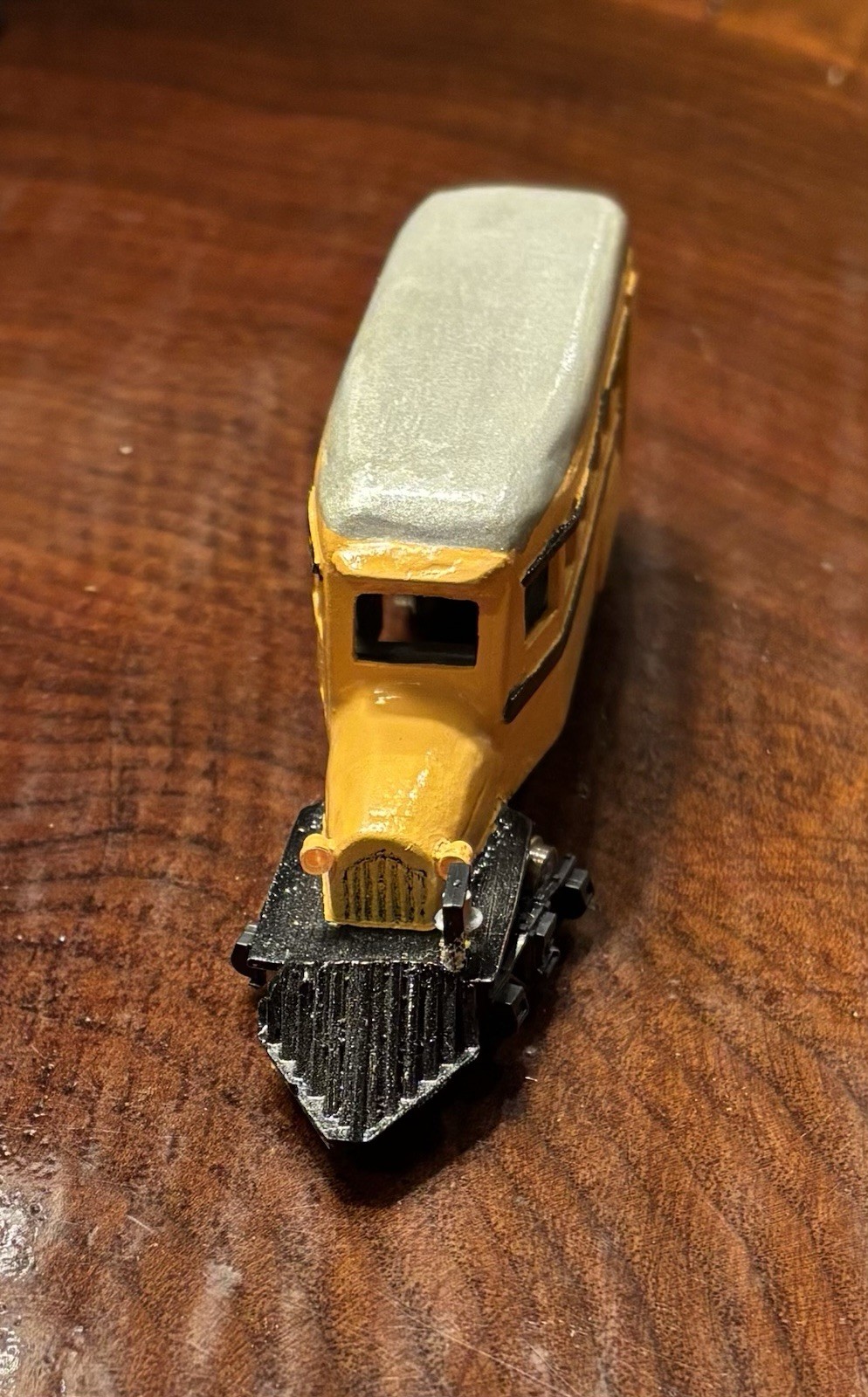 HO Gauge 1935 Powered Rail School Bus—Heavy Metal—Custom Built