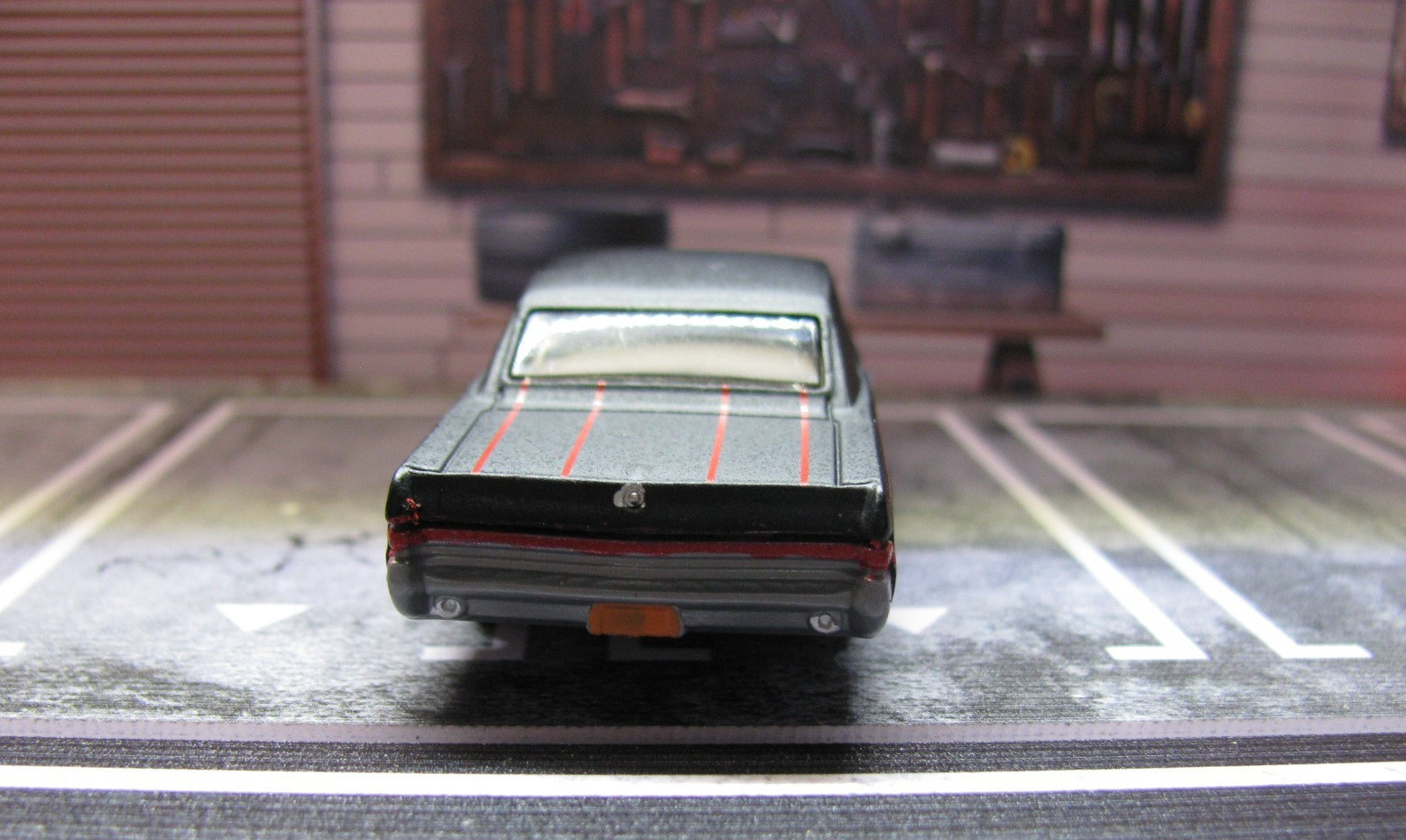 2026 Hot Wheels Matte Black/Red Stripes ’65 PONTIAC GTO w/Real Riders Wheel Swap