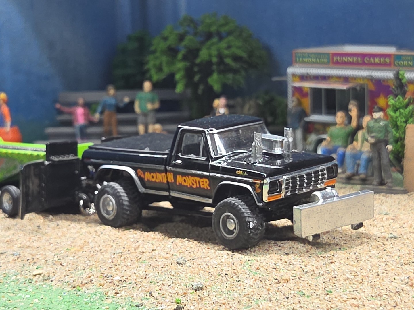 CUSTOM BUILT 1:64 GreenLight 1979 FORD HOT ROD PULLING TRUCK ertl puller dcp 460