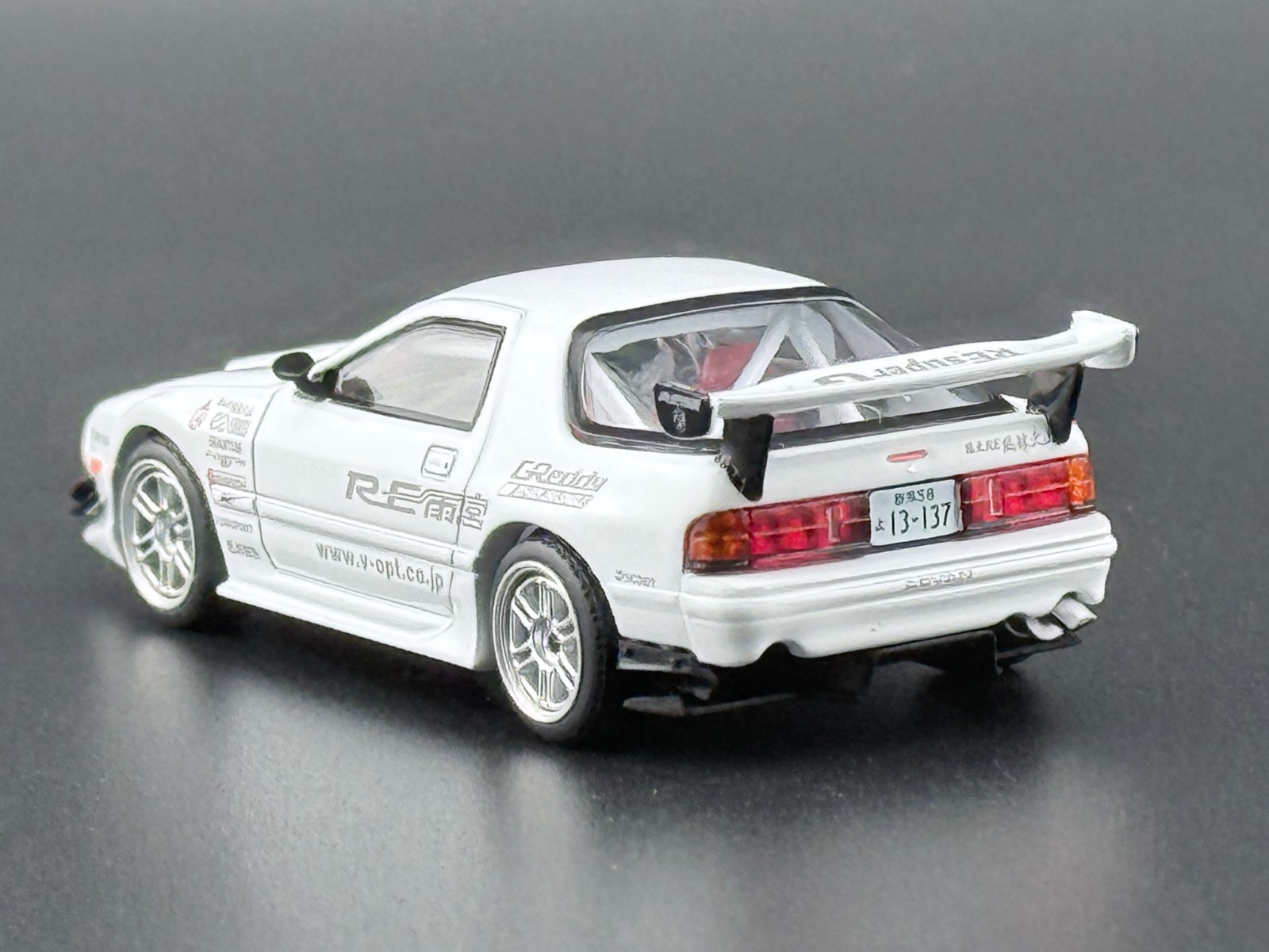 Pop Race Mazda RX7 FC3S RE-Amemiya White 640260 1/64