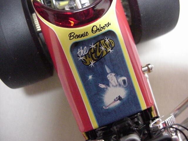 WIZARD BENNIE OSBORN 1320 FUELER 1/24 METAL DRAGSTER NHRA VINTAGE RAIL