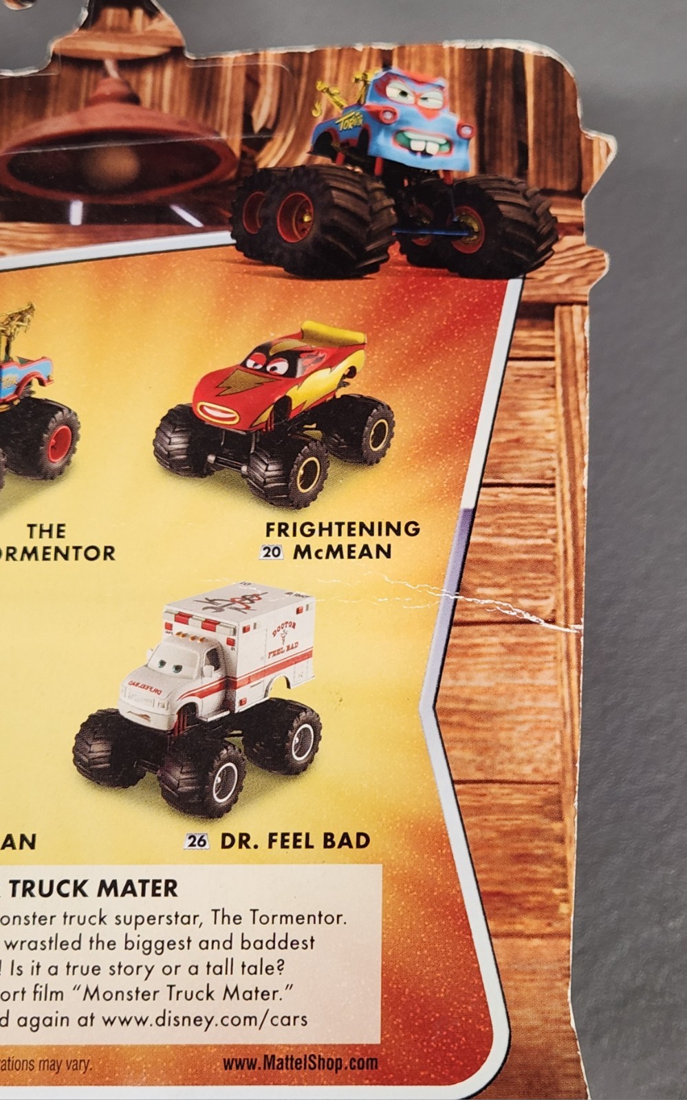 *NIB* Disney Pixar Cars Toon ‘Frightening McMean’ Diecast Car #20/FREE SHIP!