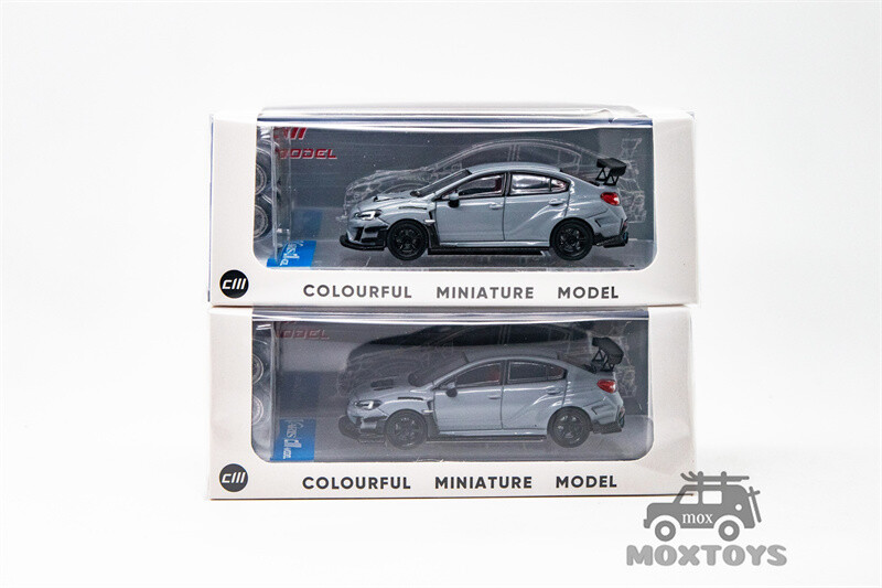 CM MODEL 1:64 STI/WRX Varis Widebody 1.0/2.0 Gray Diecast Model Car