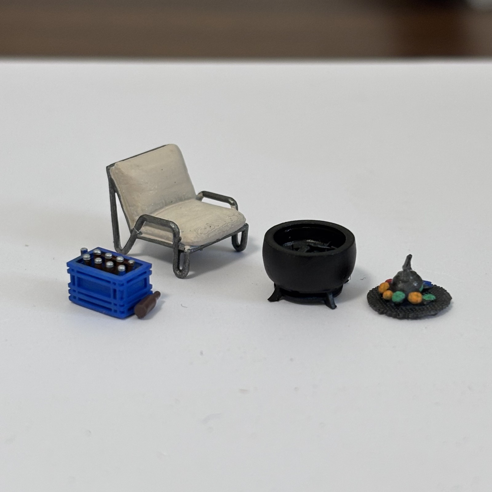 Diorama 1/64 Repair Workshop Model Accessories Garage Leisure Terrace Model