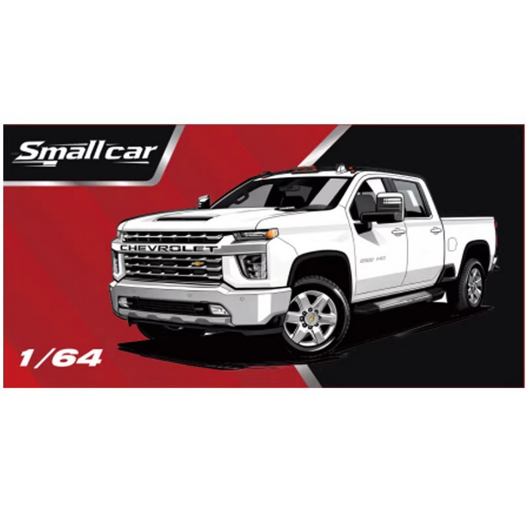 SMC 1/64 CHEVY SILVERADO PICK UP TRUCK Die Cast -WHITE-