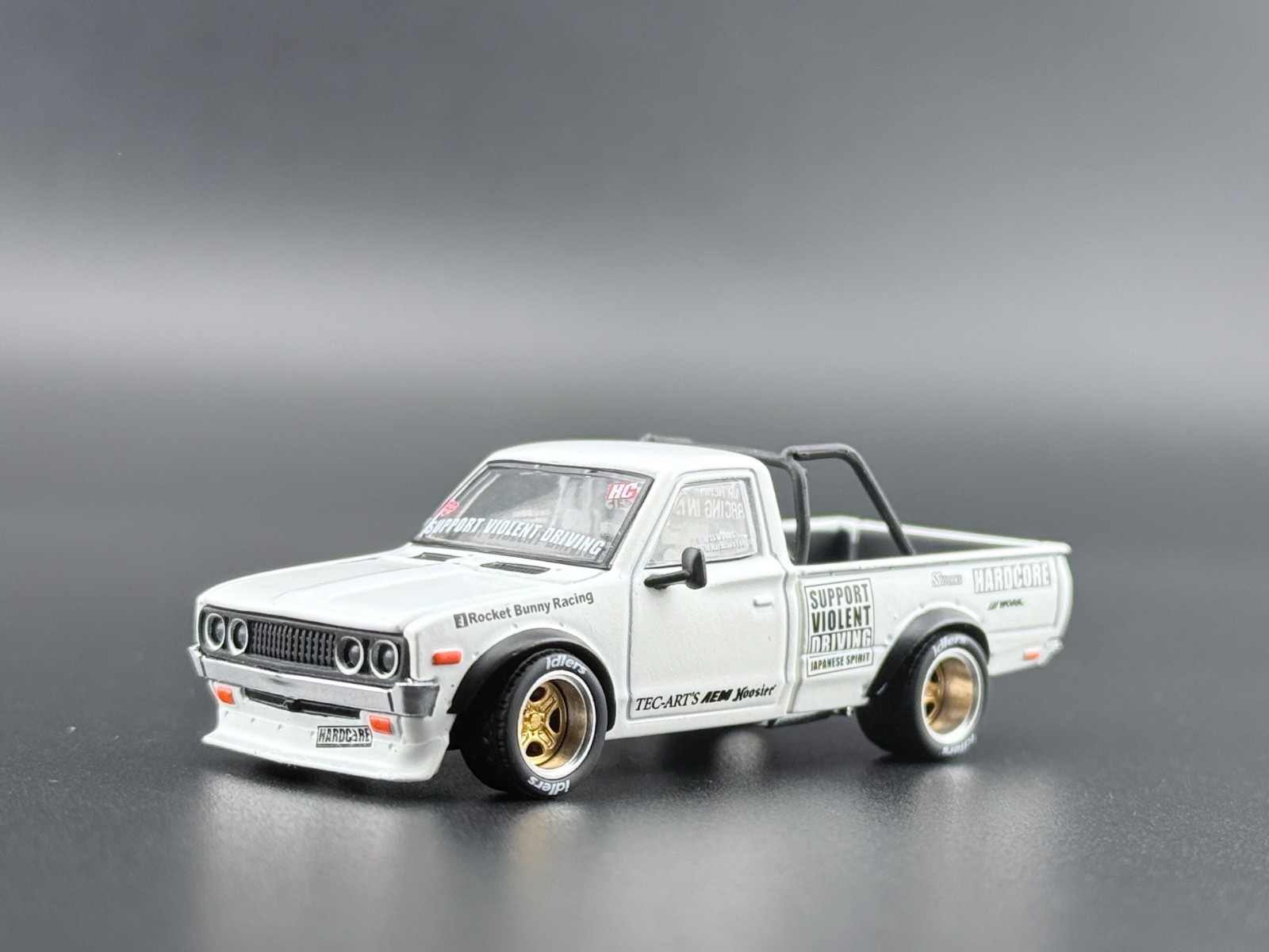 Pop Race Pandem Datsun 620 White 640350 1/64
