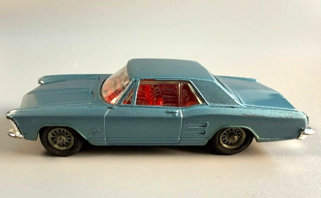 Vintage Corgi Toys 1963 Buick Riviera Classic Blue Car Very Good Condition
