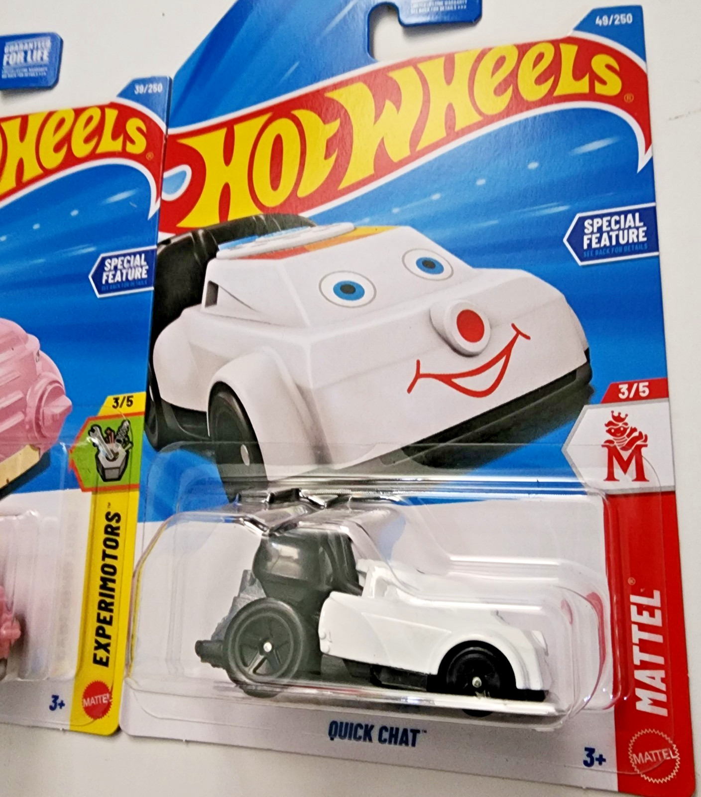 Hot Wheels Roller Toaster & Quick Chat Mattel – 2 Car Lot – New