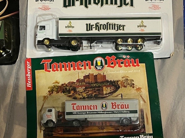 German Mercedes Man Beer Semi Trucks 1/87 scale lot B