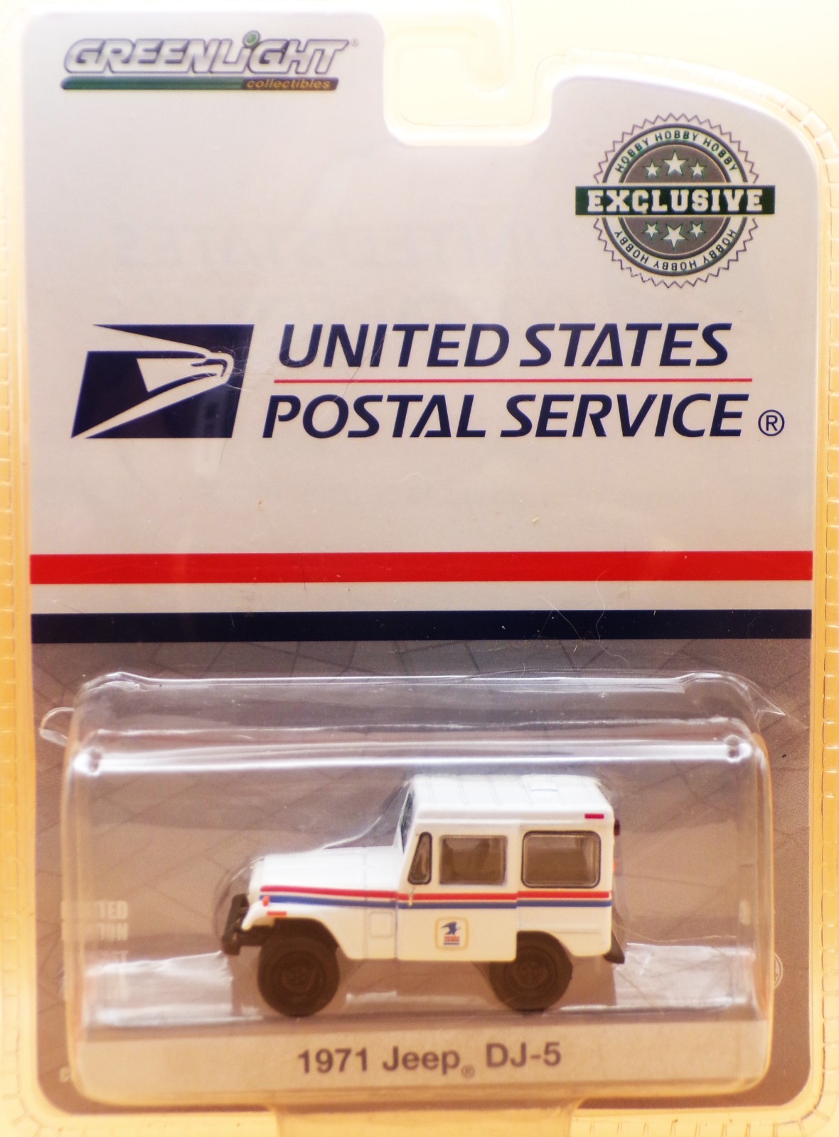 1971 Jeep DJ-5…USPS Delivery Vehicle…White.. Greenlight …1:64