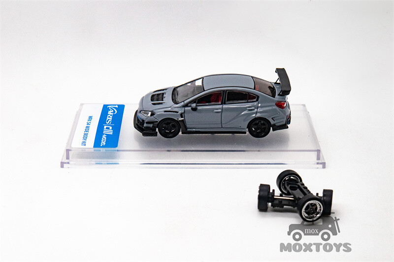 CM MODEL 1:64 STI/WRX Varis Widebody 1.0/2.0 Gray Diecast Model Car