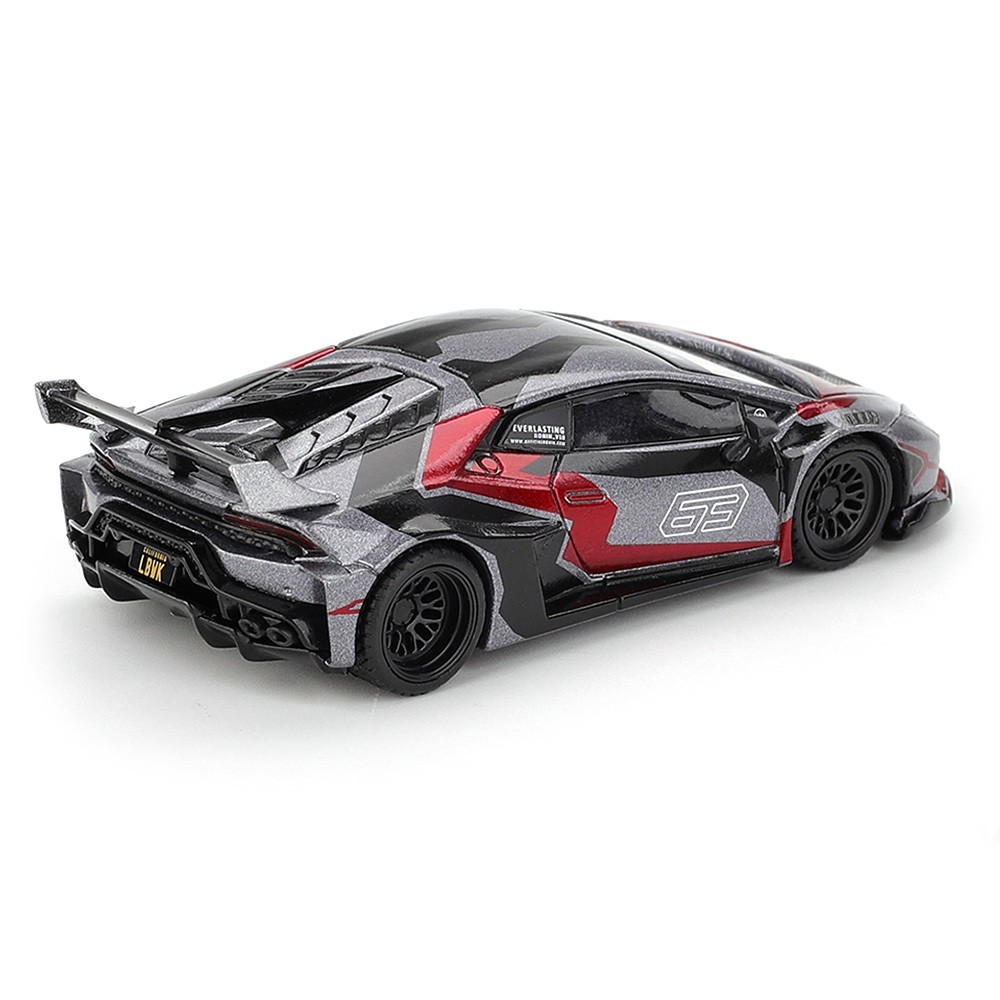 Mini GT 1:64 LB WORKS Liberty Walk LBWK Lamborghini Huracan GT RONIN Grey #1177