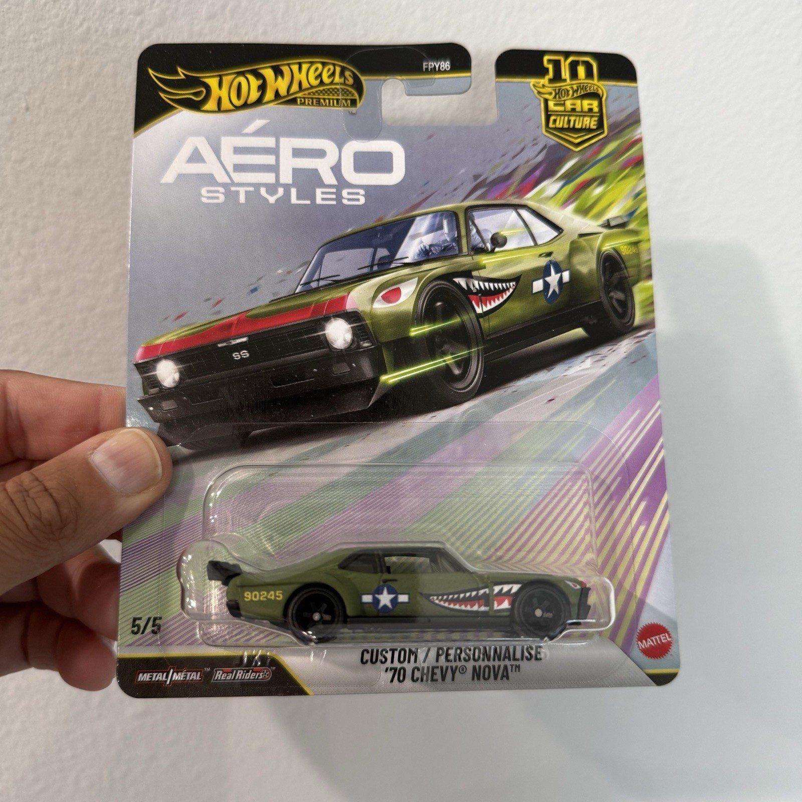 2026 hot wheels premium car culture aero styles 5/5 custom ’70 chevy nova