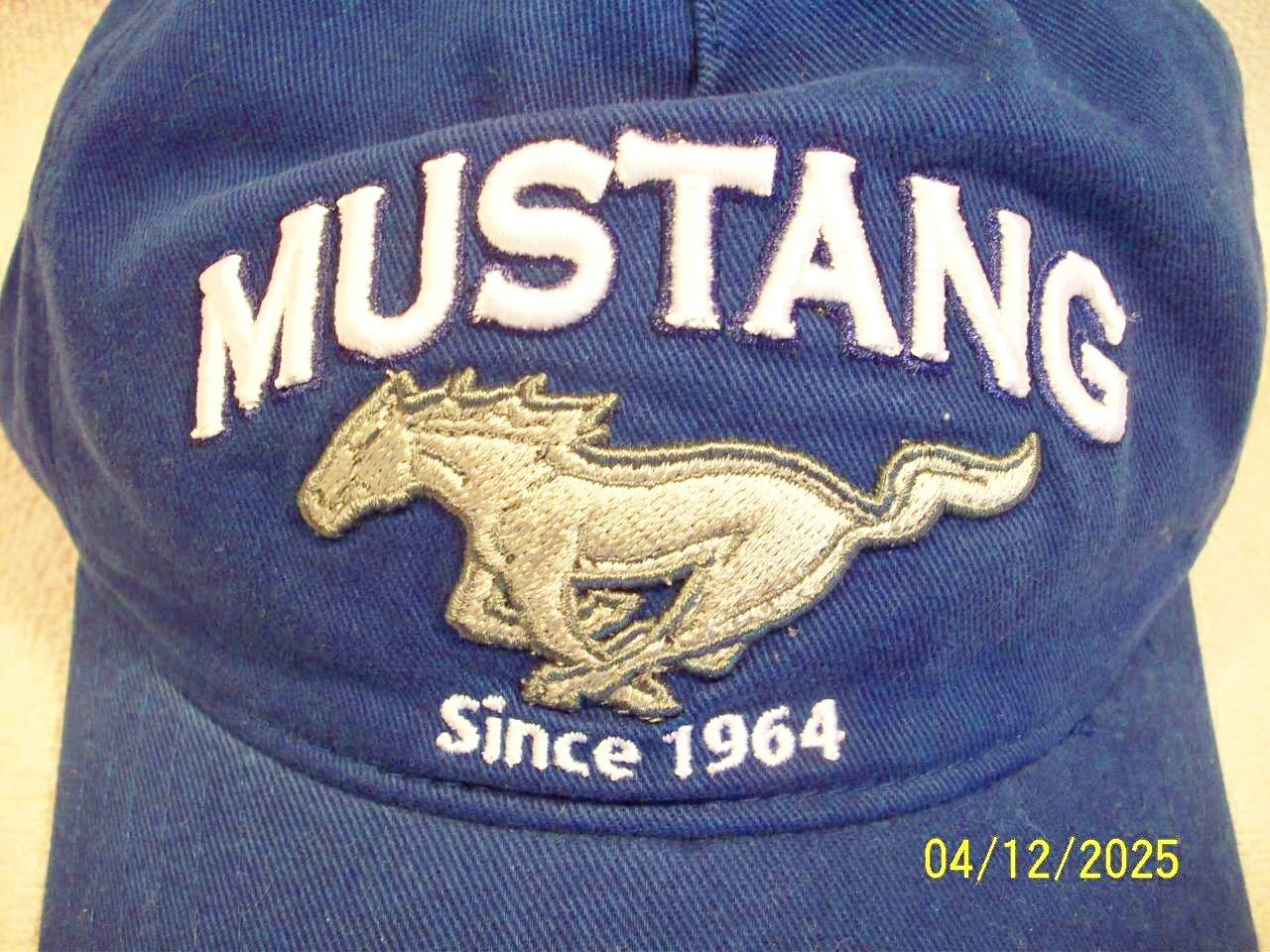Licensed FORD MUSTANG SINCE 1964 Embroidered Logo Adjustable Baseball Cap Hat