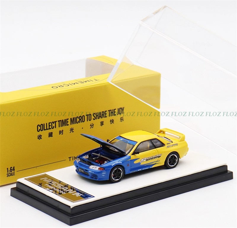 TIMEMICRO Nissan GTR R32 Z-Tune SPoon coating LTD 999PCS ONLY 1:64 Car Model