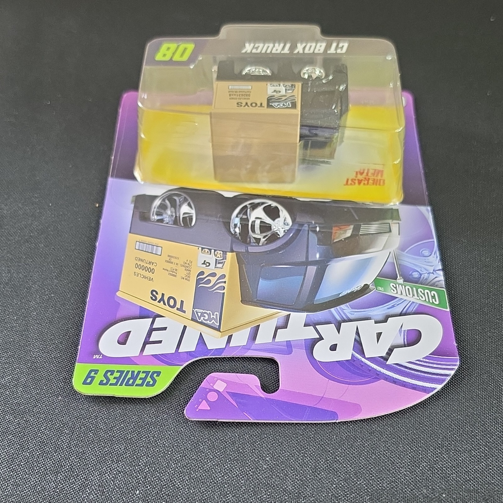 MGA CarTuned Series 9 CT Box Truck 1:64 Diecast Unopened Box Black/Tan