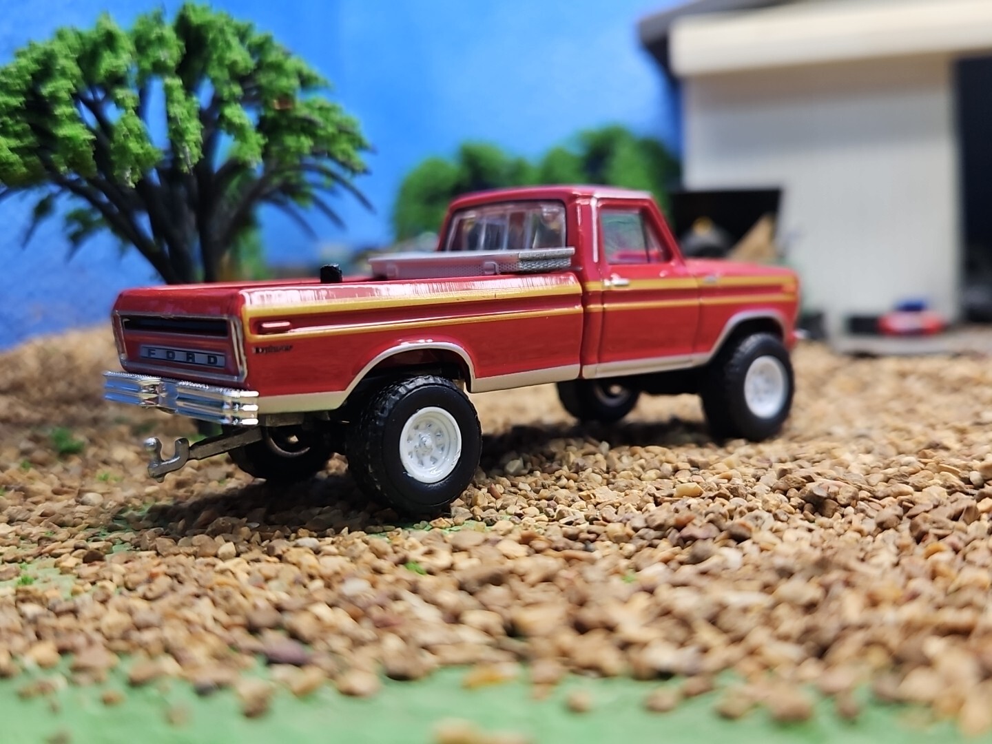 Custom Made 1978 Ford F-150 RANGER XLT 4×4 Greenlight Pickup Truck Fargo F250 79