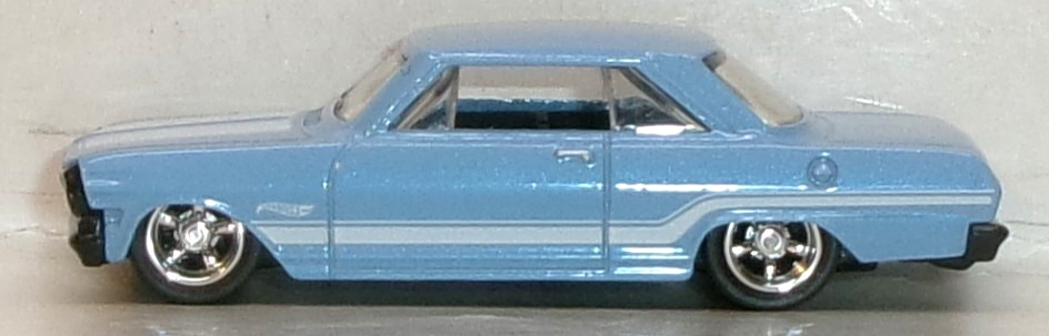LOOSE 2026 HOT WHEELS 1:64 LIGHT BLUE ’63 CHEVY ll WHEEL SWAP REAL RIDERS