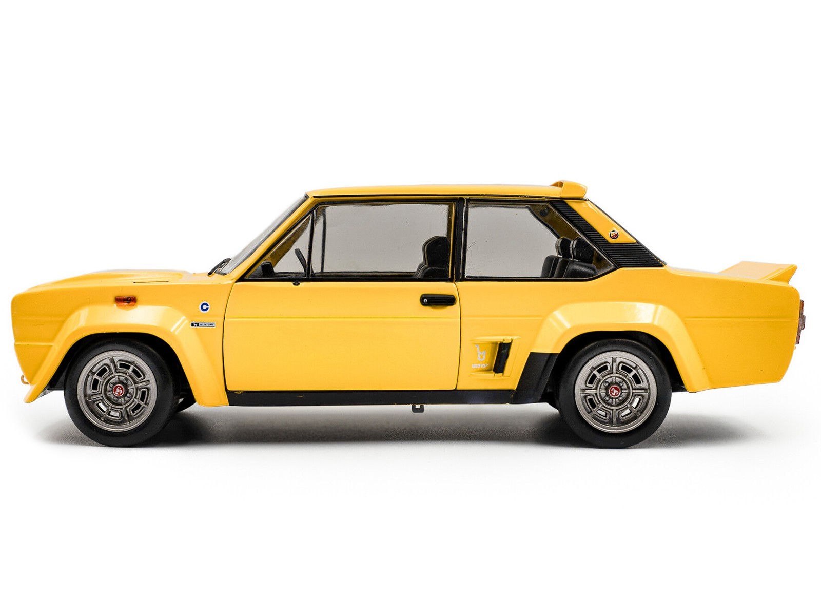 1980 FIAT 131 ABARTH YELLOW 1/18 DIECAST MODEL CAR BY SOLIDO S1806006