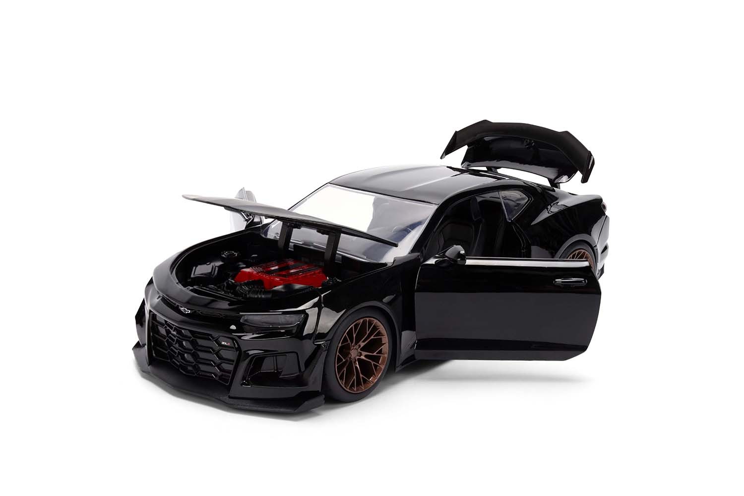 Jada Fast & Furious 2024 Chevy Camaro ZL1 1LE, Black Die-Cast Model Car, 1:24