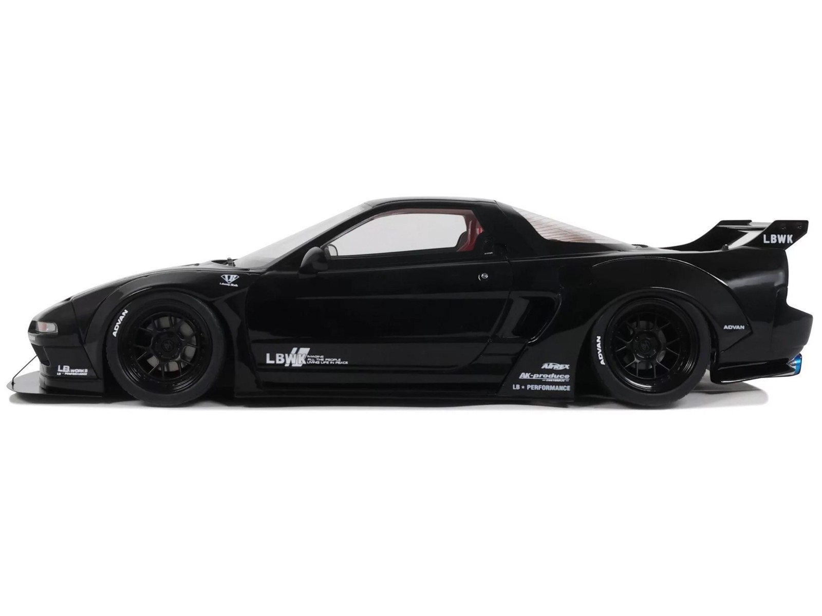 2020 HONDA NSX (NA1) LB-WORKS BLACK 1/18 MODEL CAR BY OTTO MOBILE OT1211