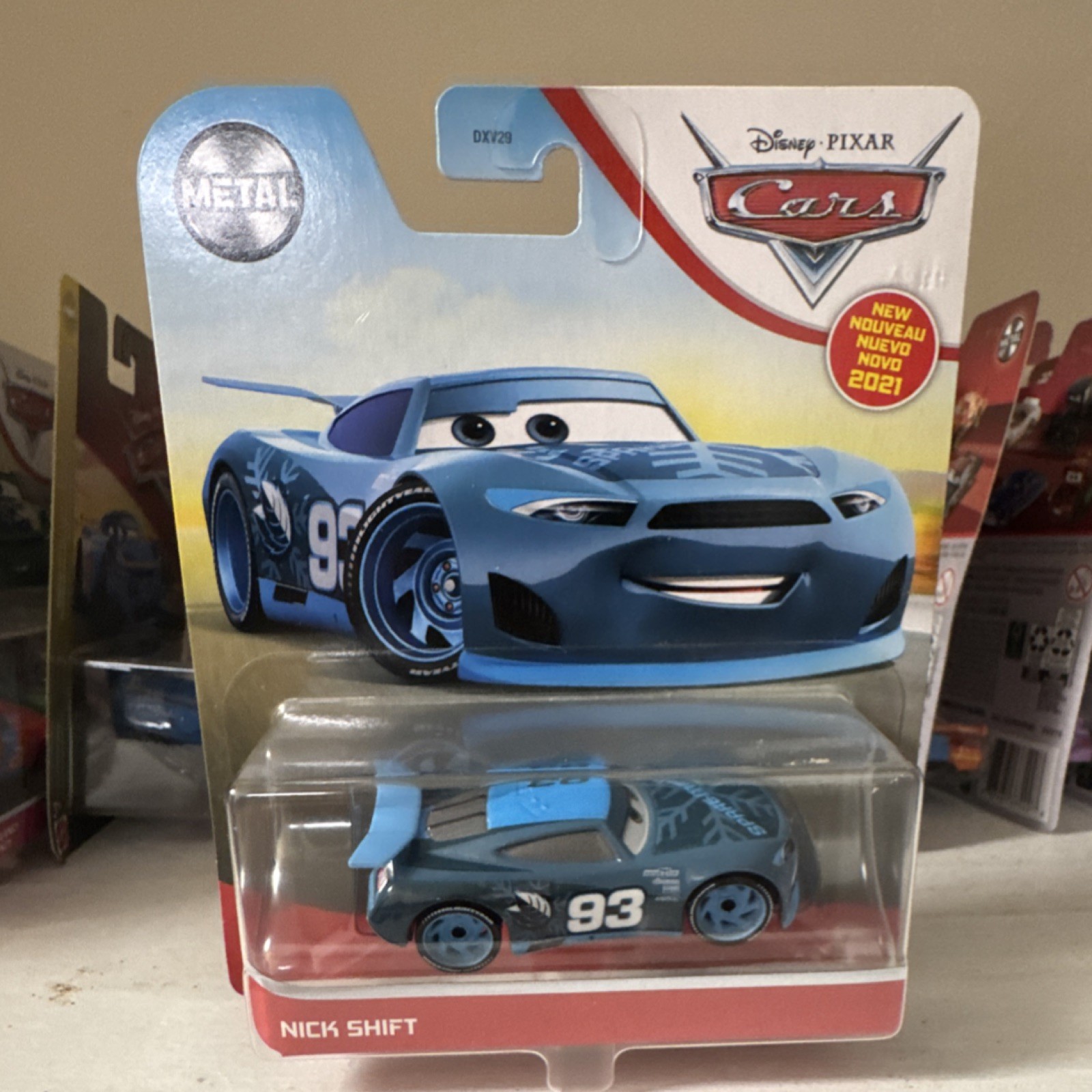 Mattel Disney Pixar Cars Nick Shift Diecast Metal Car Blue #93 2021 3+ Years