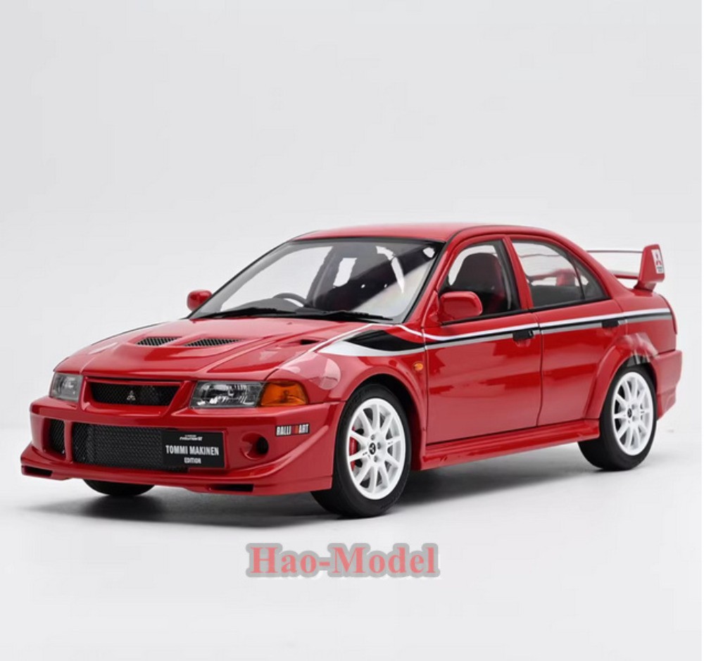 MotorHelix 1/18 Mitsubishi Lancer EVO 6.5 Alloy Diecast Model Car White/Red Gift